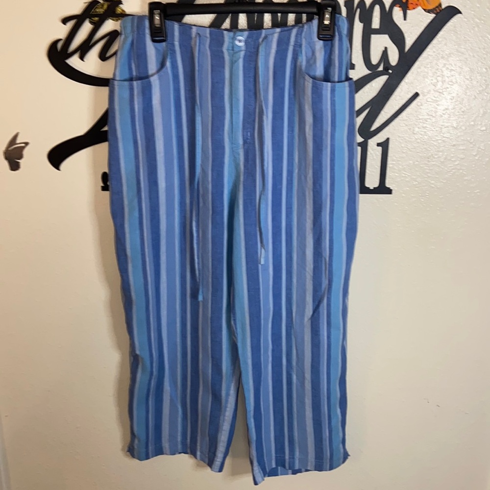 CHEROKEE Cropped Linen Pants